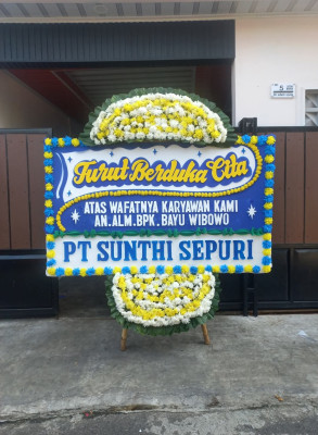 Papan Bunga Duka di Matuari